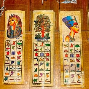 Authentic Egyptian Bookmarks Set